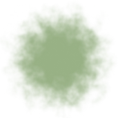 light green illustration of rounded ghost