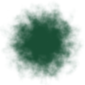 light green illustration of rounded ghost